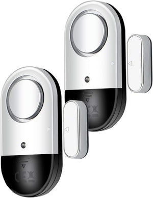 Allarme Portatile Per Porta E Finestra 120dB – Sensore Tattile Wireless In ABS, Antifurto Per Maniglie, Nero