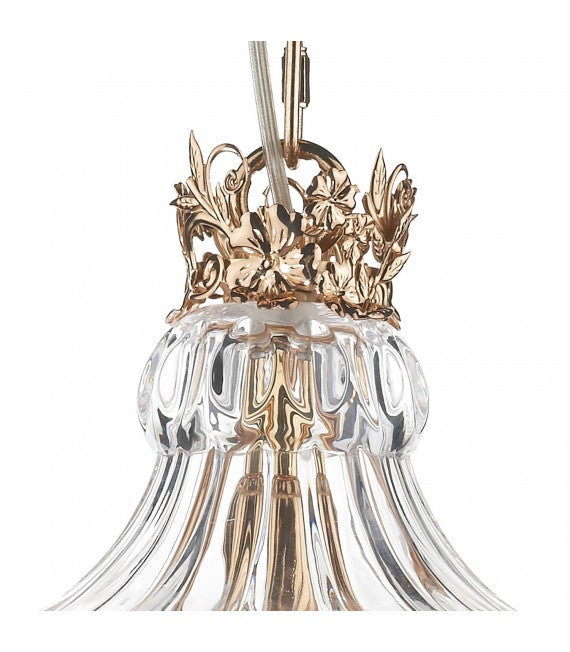 Suspension Ottoman or poli et verre 1 ampoule - 3