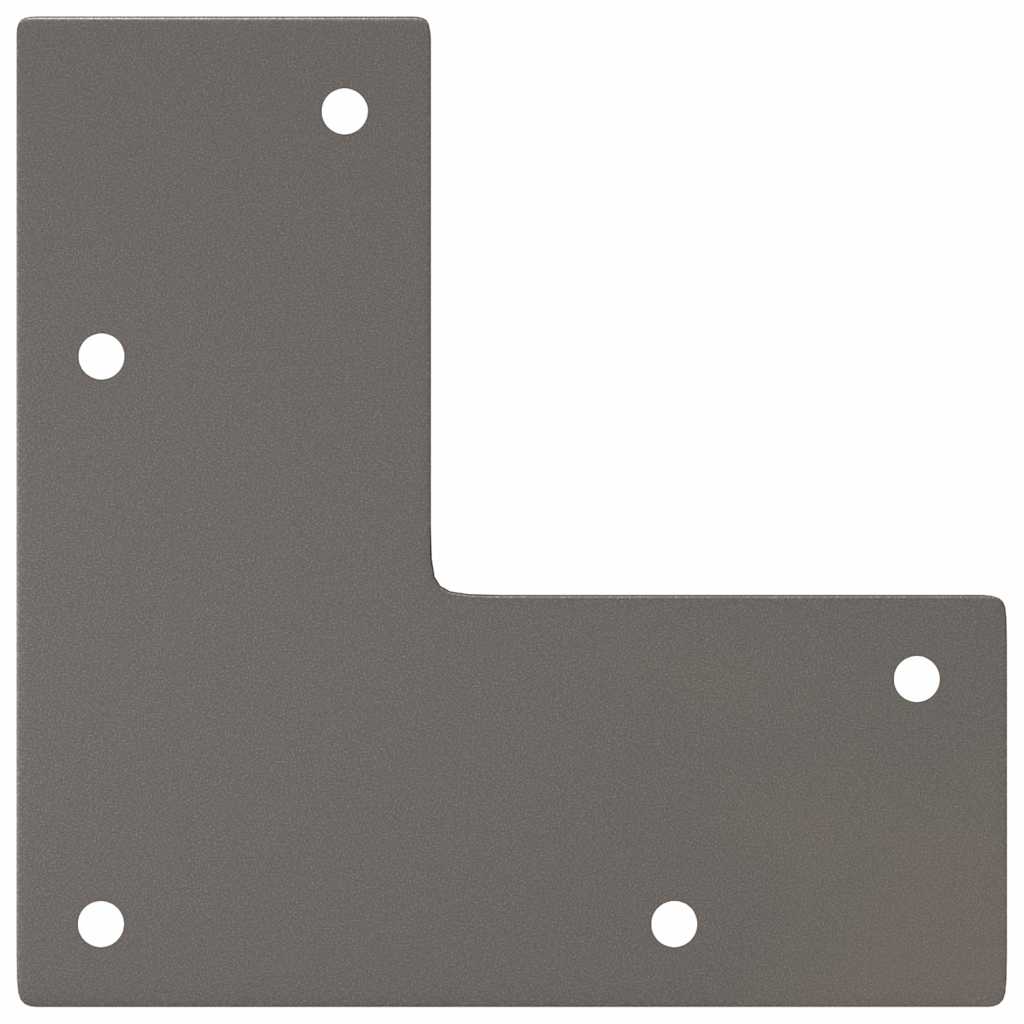Pernas de mesa em gancho 4 peças aço maciço aço natural 72cm - COMFORTXL - 7