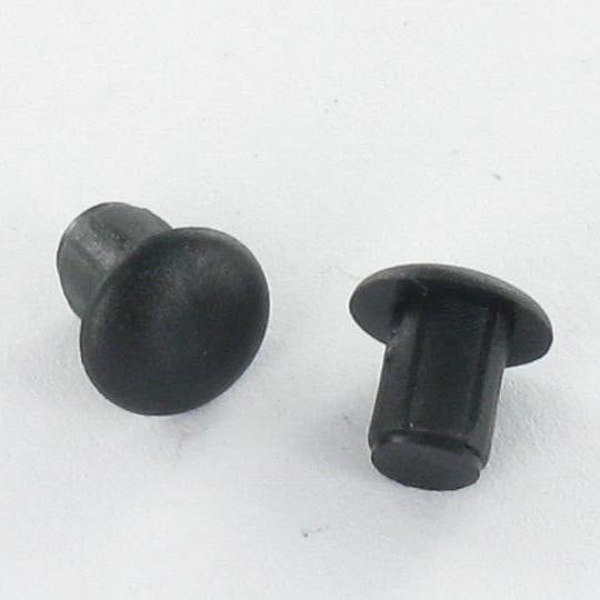 100 Rivets Push En Nylon Noir - 3 Mm, Amovibles Sans Outil, Pour Fixation Rapide De Panneaux (2-3 Mm D’épaisseur) - 6
