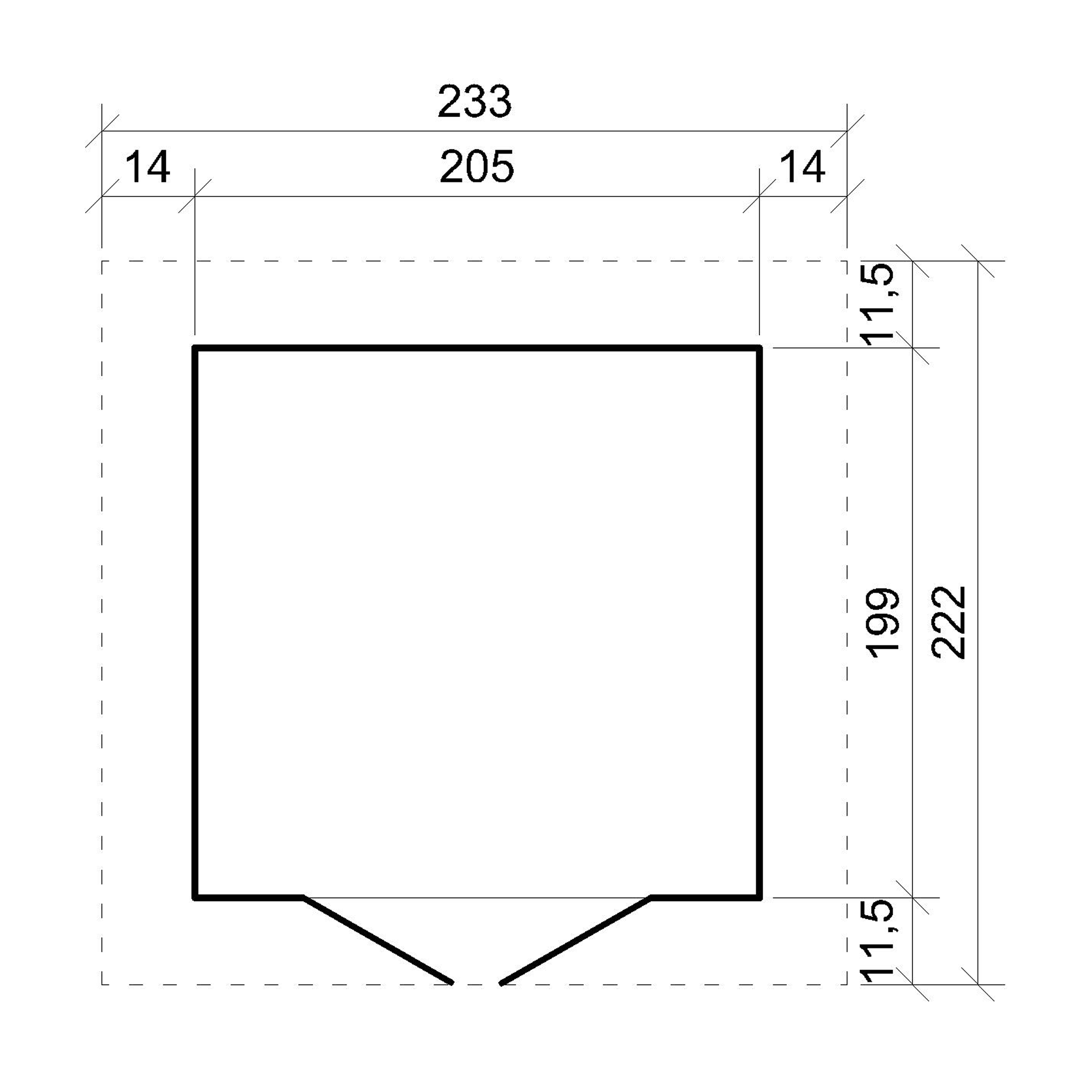 Abri de Jardin en Bois Naturel - Stockage extérieur avec fenêtres H228x222x233 cm/4,2 m² hangar en bois naturel - TIMBELA M351 - 6