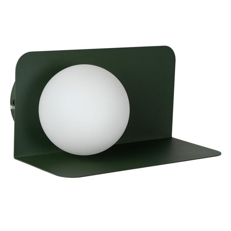 Kinkiet ścienny Bonni zielony 1xG9x28W wym: 12 x 22 x 6 cm szkło IP20 Lucide