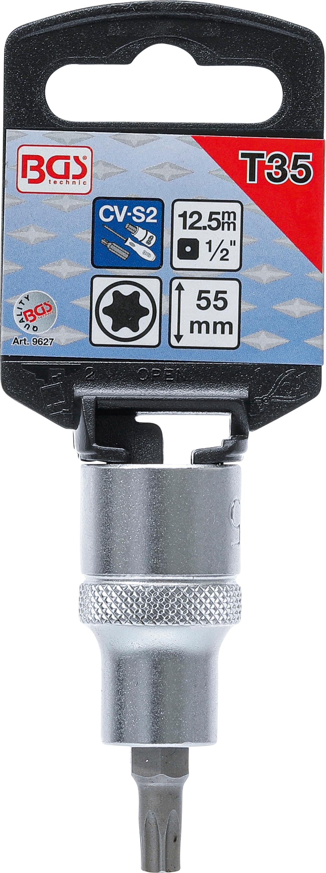 CARBYNE 36 Piece Hex, Torx Bit Socket & E-Torx Socket Set, S2 Steel Bits, Zinc Phosphate Bit Finish, Chrome Vanadium Steel Sockets, 1/4", 3/8" & 1/2" Drive With Durable Storage Case - Foto 2