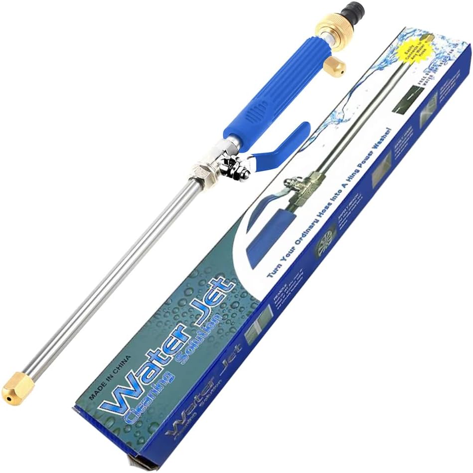 📢📢50 % DE RÉDUCTION !!!⏰Pistolet à eau haute pression avec 3 buses interchangeables - alliage d'aluminium résistant à l'usur