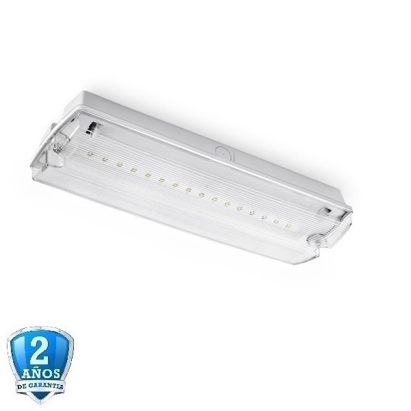 Luz led Salida de Emergencia 4W 3,6V 1500mAh 3 horas de autonomía