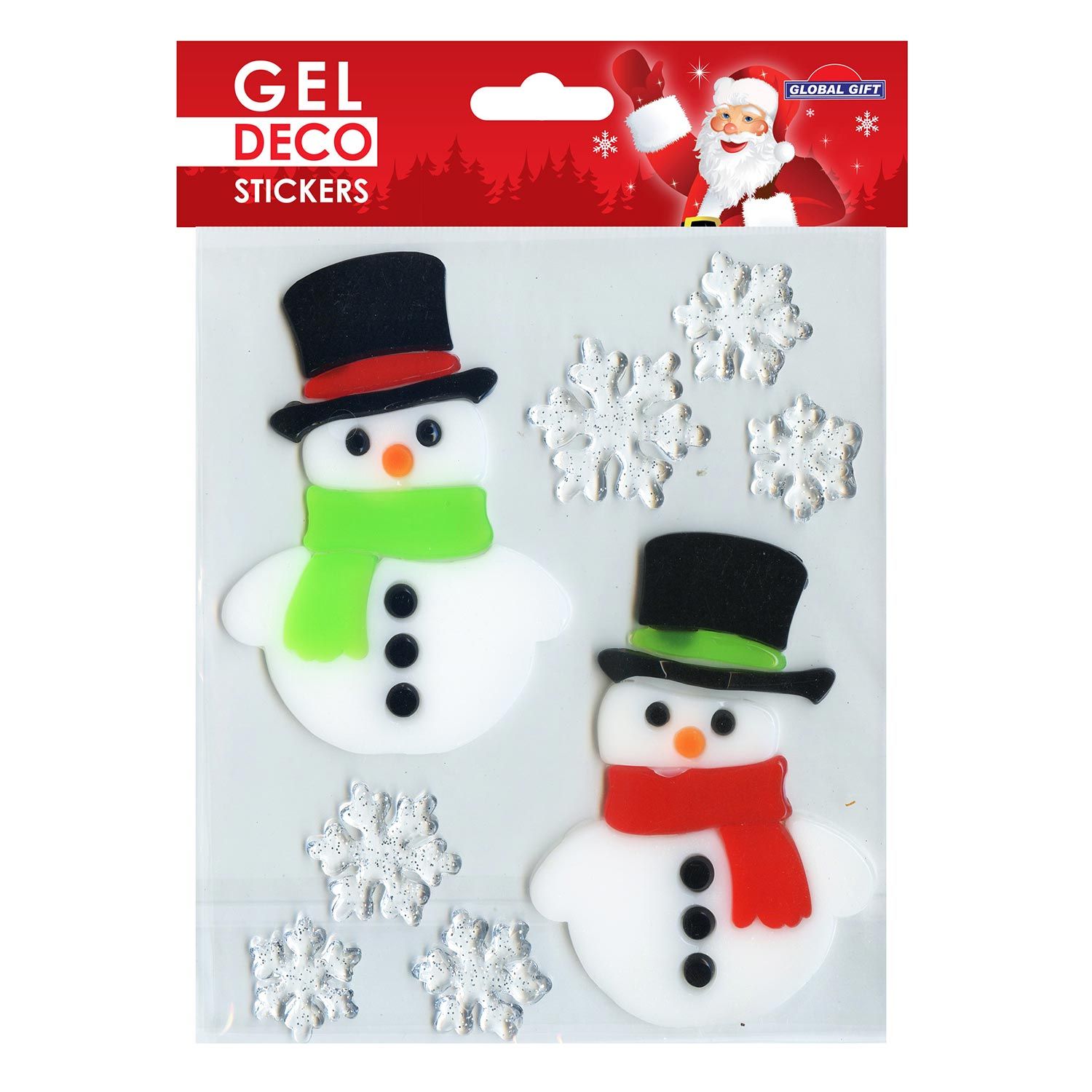 9 Adesivi Natalizi Per Finestre Effetto 3D | Fiocchi Di Neve Double Face, PVC Statico, Riutilizzabili, Decorazioni Feste - 3
