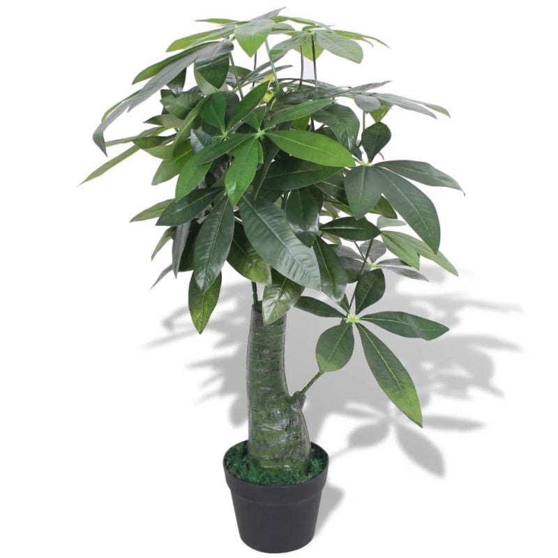 Sztuczna pachira wodna z doniczką, 85 cm, zielona vidaXL