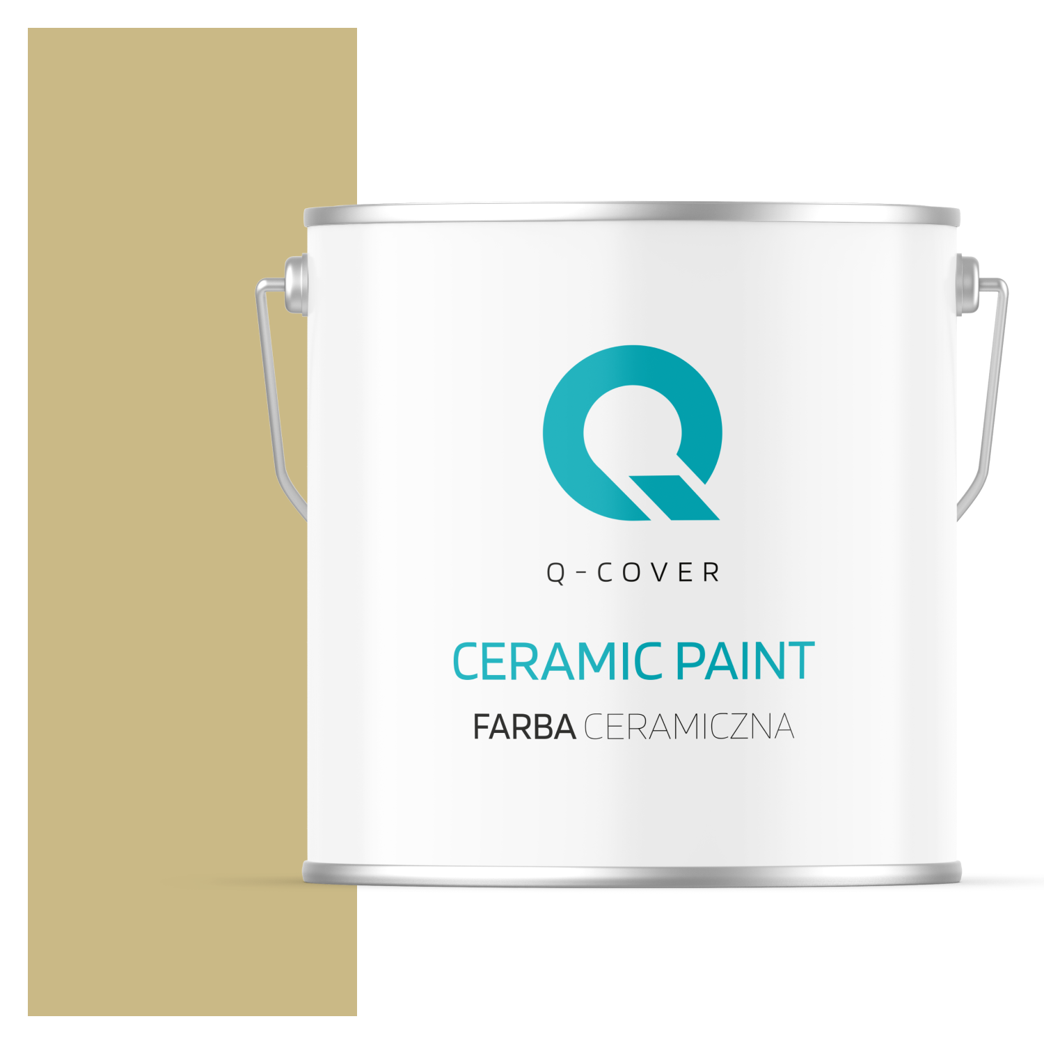 Farba Ceramiczna Do Ścian i Sufitów Q-Cover Zgniła zieleń H2348 Głęboki Mat 5L