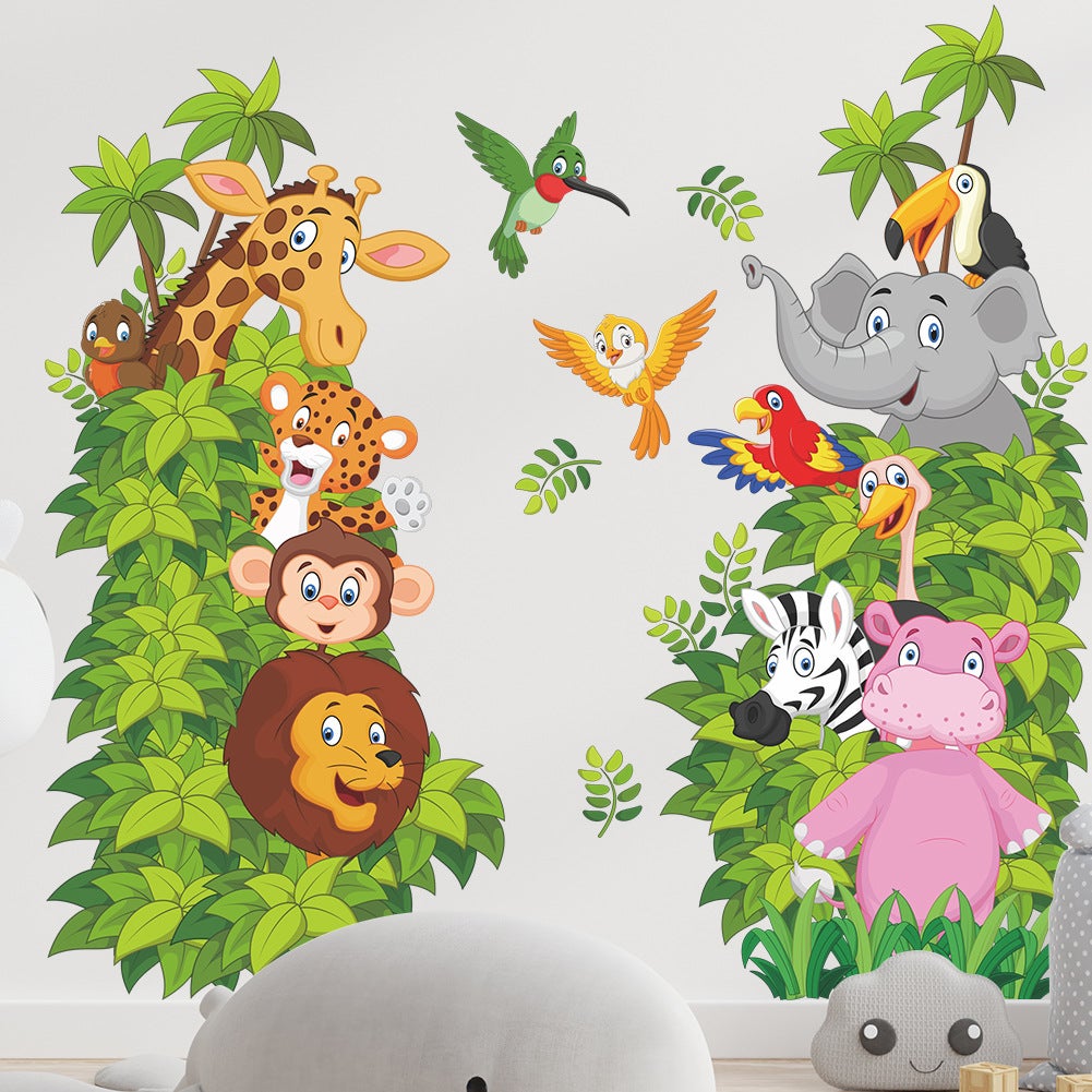 Autocollant Mural Singe Safari - Déco Animalière Sauvage Pour Chambre, Salon, Voiture
