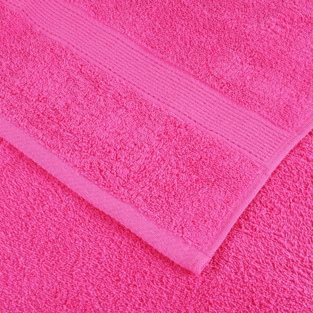 Asciugamani per Ospiti SOLUND 4 pz Rosa 30x50 cm 600 gsm vidaXL - 7