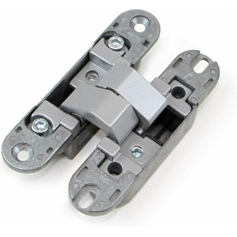 Cerniera invisibile per porte pesanti - Set di 2 (carico 40 kg, apertura 180º) - 3