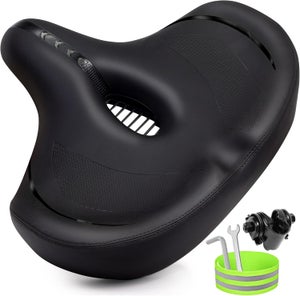 Selle De Vélo Extra Large Ultra Confort - Rembourrage Doux 6.5 Cm - Pour VTT, Ville, électrique, Vélo D'appartement