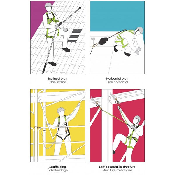 Harnais antichute mailles renforcées - 2 points d'accrochage - S/L - FA1010100 - 2