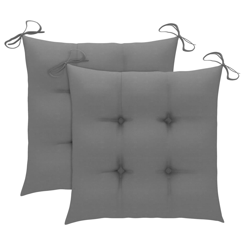 Chaise de jardin pliable sans coussin en Bois Gris - 9