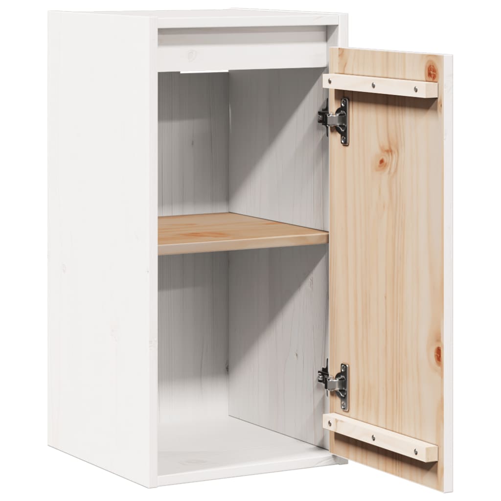 Maison Exclusive - Armario de pared 2 uds madera maciza de pino blanco 30x30x60 cm - 6