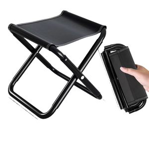 Baroni Hoe Sgabello pieghevole, portata 130 kg, Sgabello per cucina