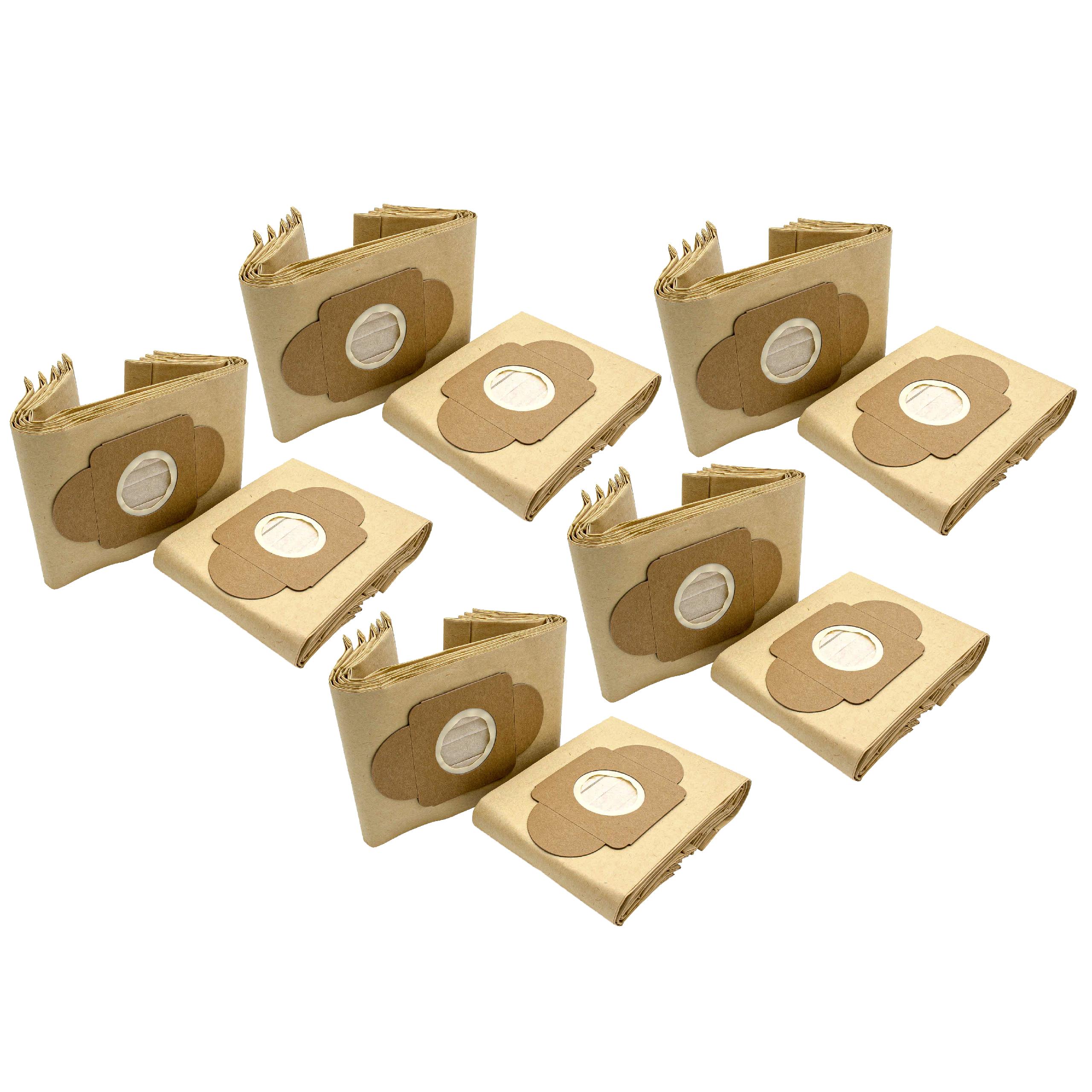 vhbw 50x Sacs compatible avec Wetrok Bantam 6 aspirateur - papier, 21,5cm x 16cm, couleur sable - 2