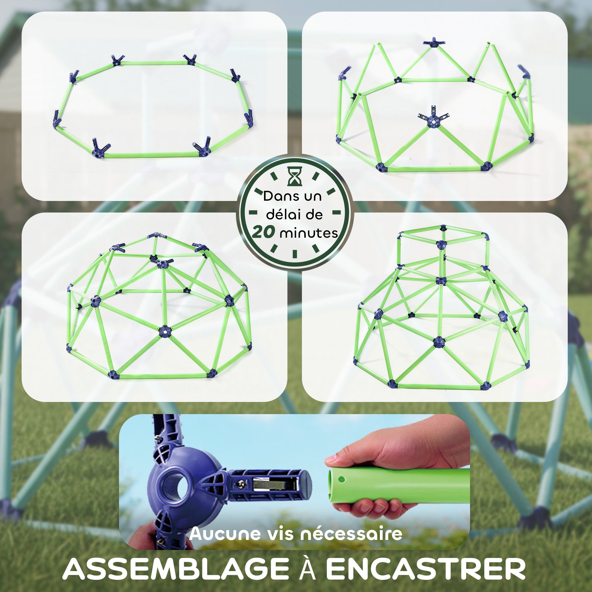 Dôme d'escalade pour enfants plastique AIYAPLAY - 6