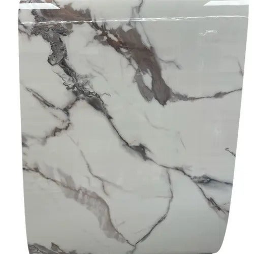 Pannello Adesivo Bianco Effetto Marmo 1,20 x 3 metri Rivestimento Pareti Ignifugo - 2