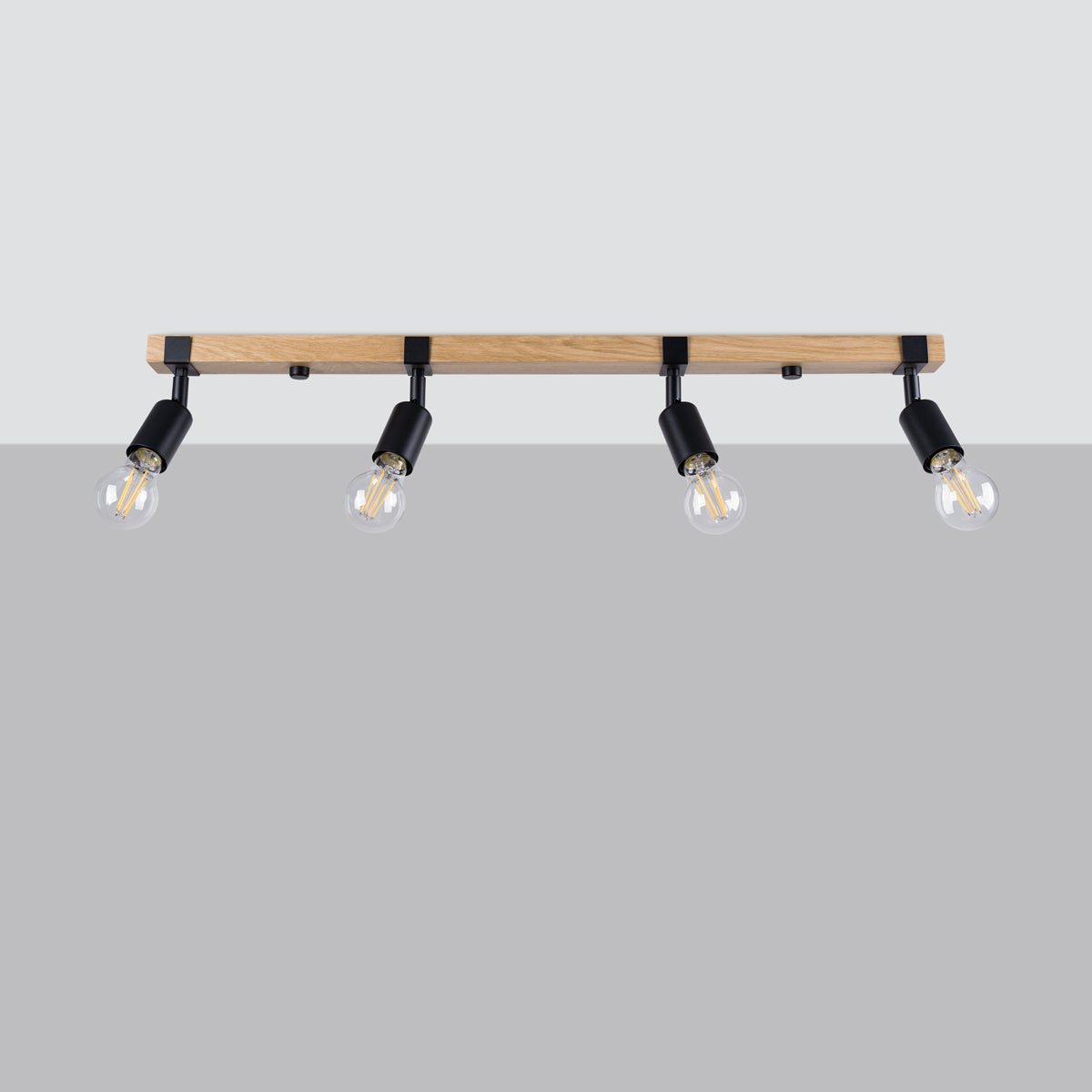 Plafon SHAD 4 czarny LED 4000K - 89x15x14cm Sollux