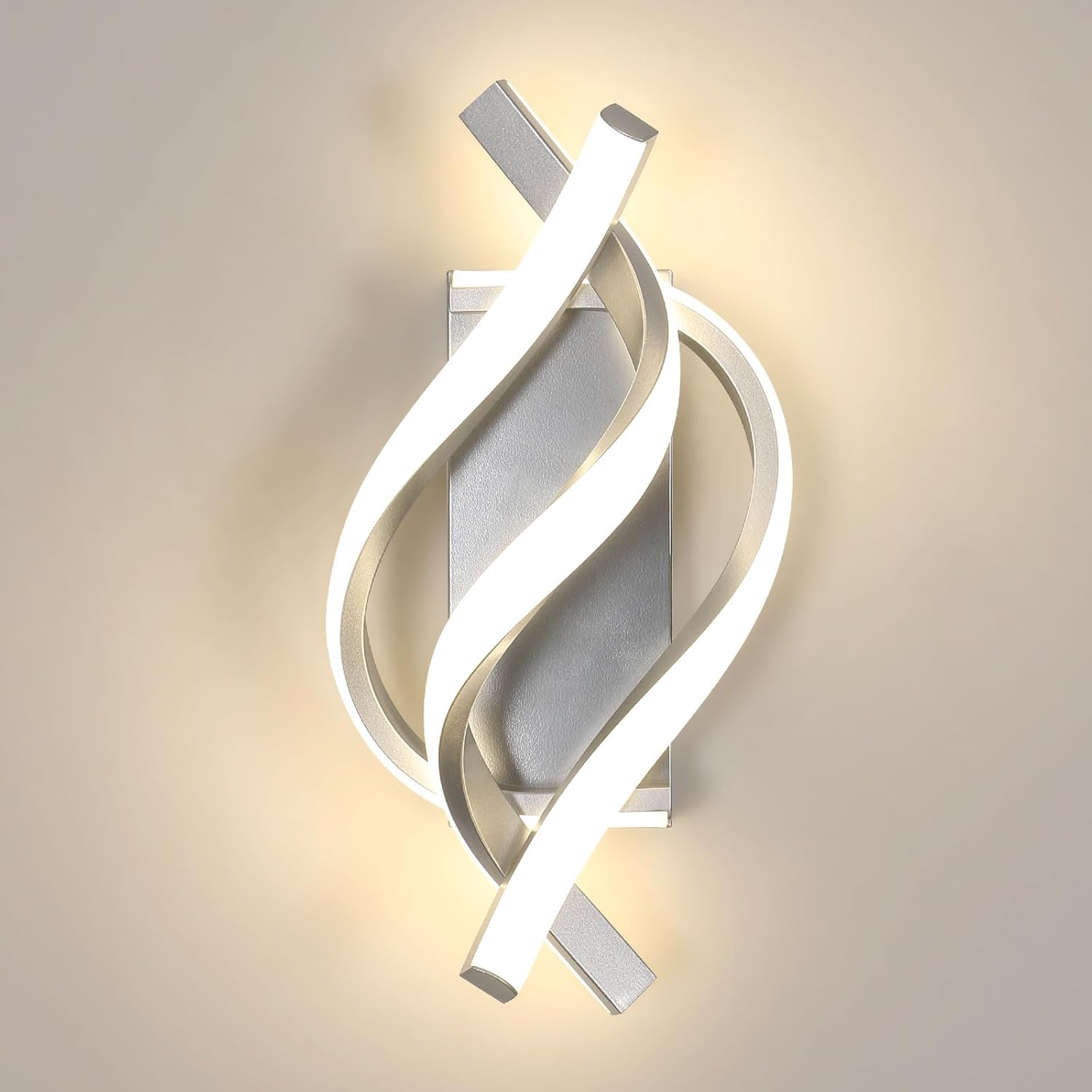 Applique Murale Rotative En Travertin Et Bois - Luminaire Design Nordique Pour Salon, Entrée, Couloir, Couleur Jaune/noyer