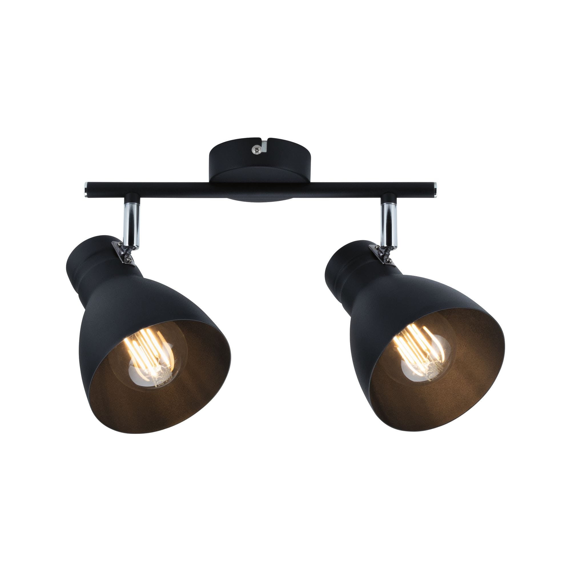 Spotlight Davy E27 230V max. 2x20W gradable Noir - 2