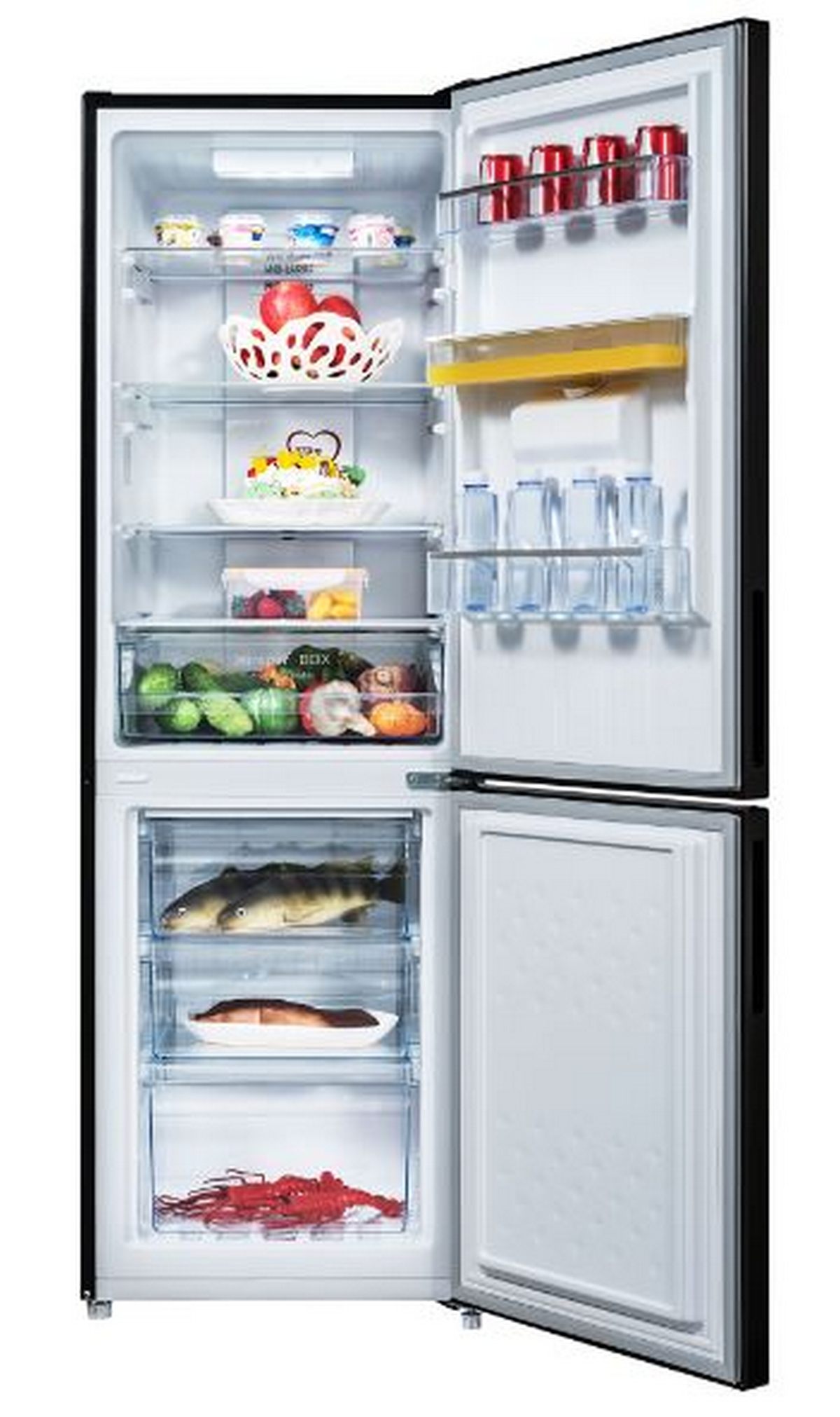 Frigorífico combinado Infiniton FGC-A174ND, 231 l, 170 cm, Total No Frost, E, Dispensador de água, Dark Inox - 2