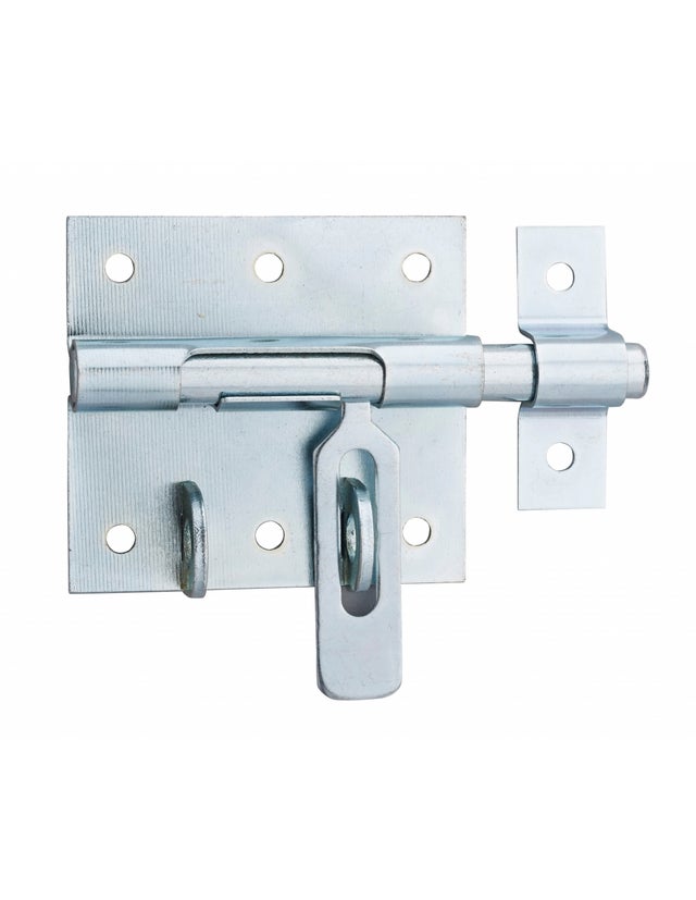 Targette, pêne Ø 10mm, porte-cadenas, acier - THIRARD