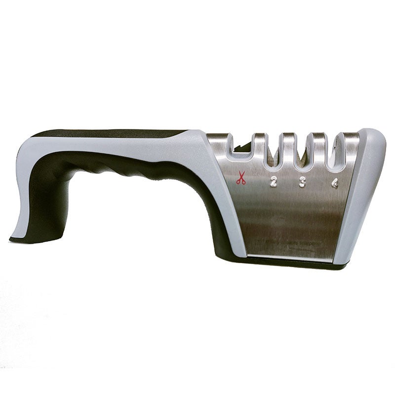 Ostrzałka do noży, profesjonalna ostrzałka do noży 4 w 1 z parą rękawic antyprzecięciowych, ostrzałka do nożyczek i noży kuchennych o różnych rozmia