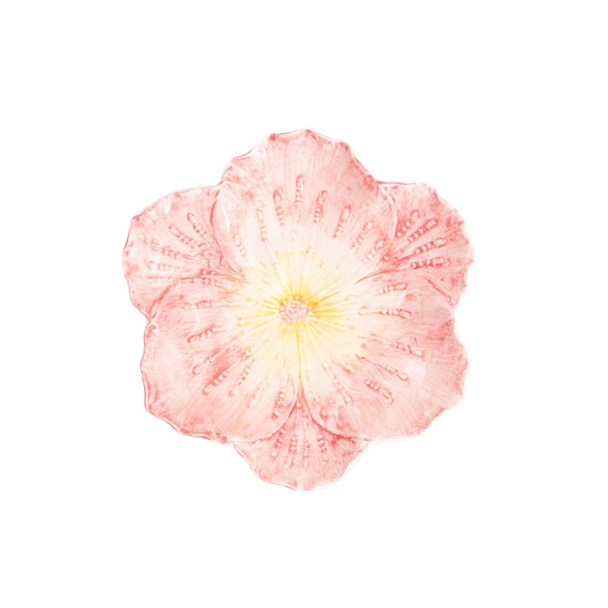 Taca dekoracyjna FOLAR kwiat różowa 18,5x17,5x3cm HOMLA