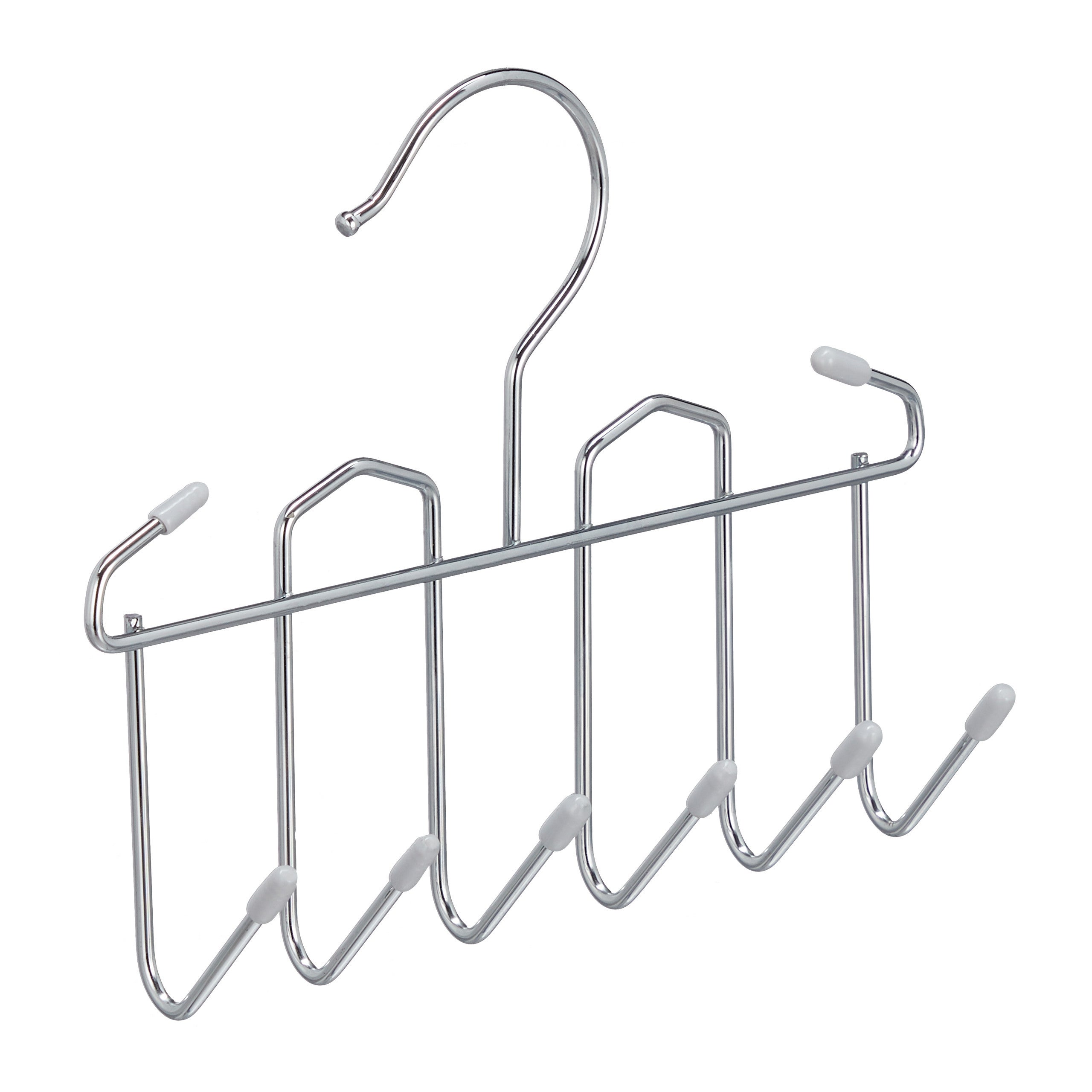 Porte-écharpes Pliable Relaxdays – 16 Anneaux, Gris, Métal Et PVC – Range-foulards, Cravates, Ceintures, Gain De Place Pour Armoire