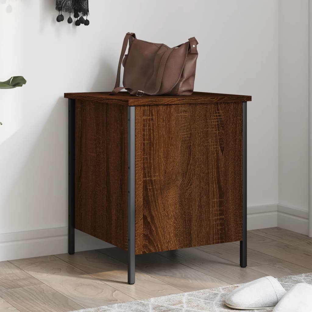 Banc De Rangement Avec Coussin - Coffre Organisateur Moderne Chêne Sonoma - Idéal Couloir Salon