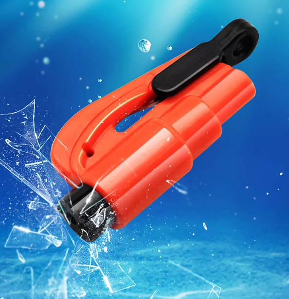 Porte-clés d'urgence pour voiture - Outil d'évacuation d'urgence - Rouge Type B - 6