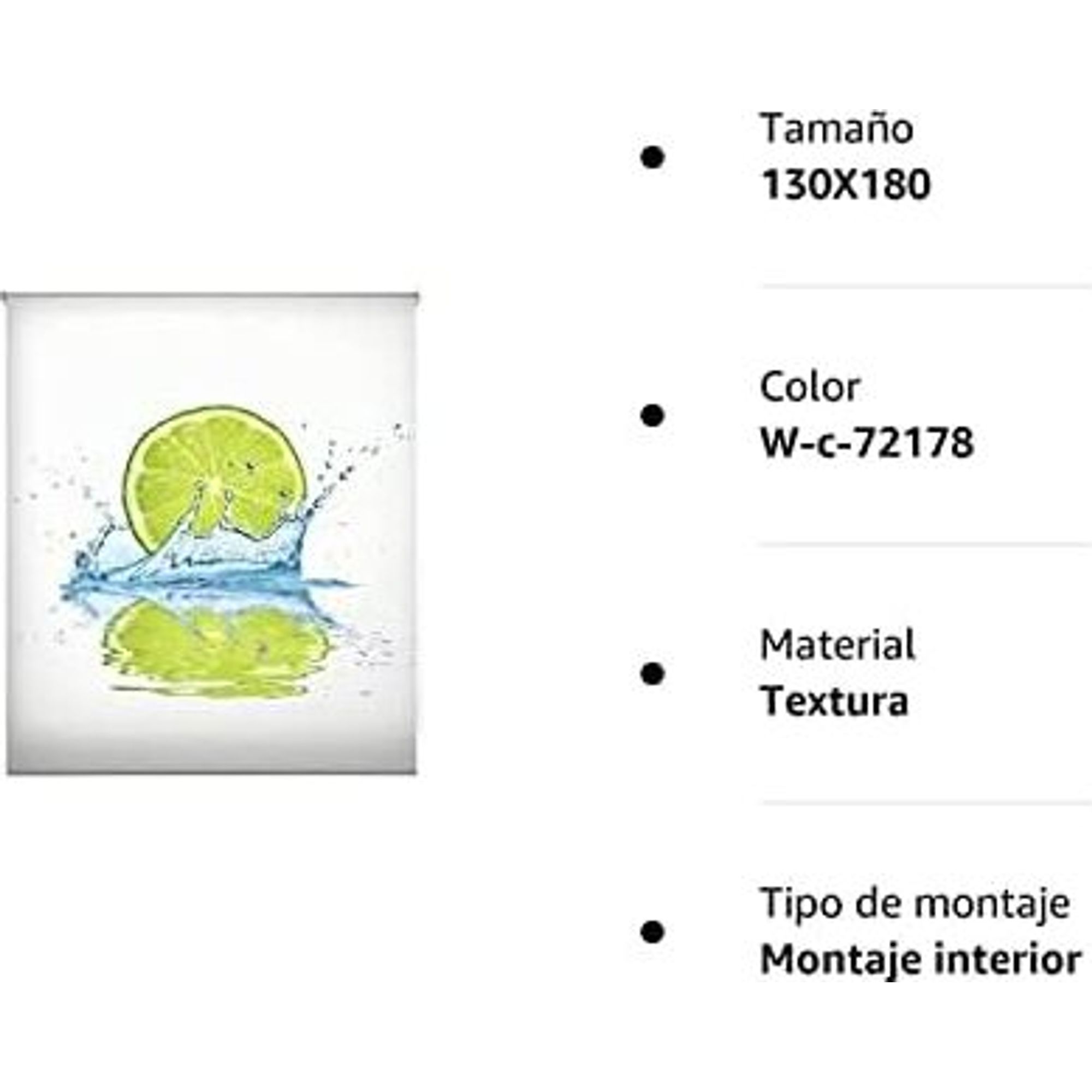 ECOMMERC3 | Tenda a Rullo Digitale Traslucida Misura 130x180 - Tenda a Rullo Traslucida in Tessuto Misura 127x175 - 2