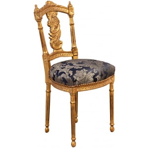 Chaise médaillon - Chaises and Co - de style Louis XVI / d'intérieur / en tissu