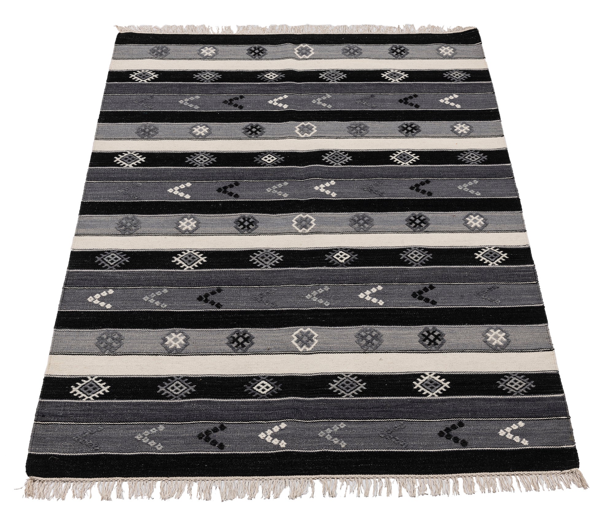 Nowy projekt Oryginalny autentyczny ręcznie robiony kilim Indie 200x140 cm