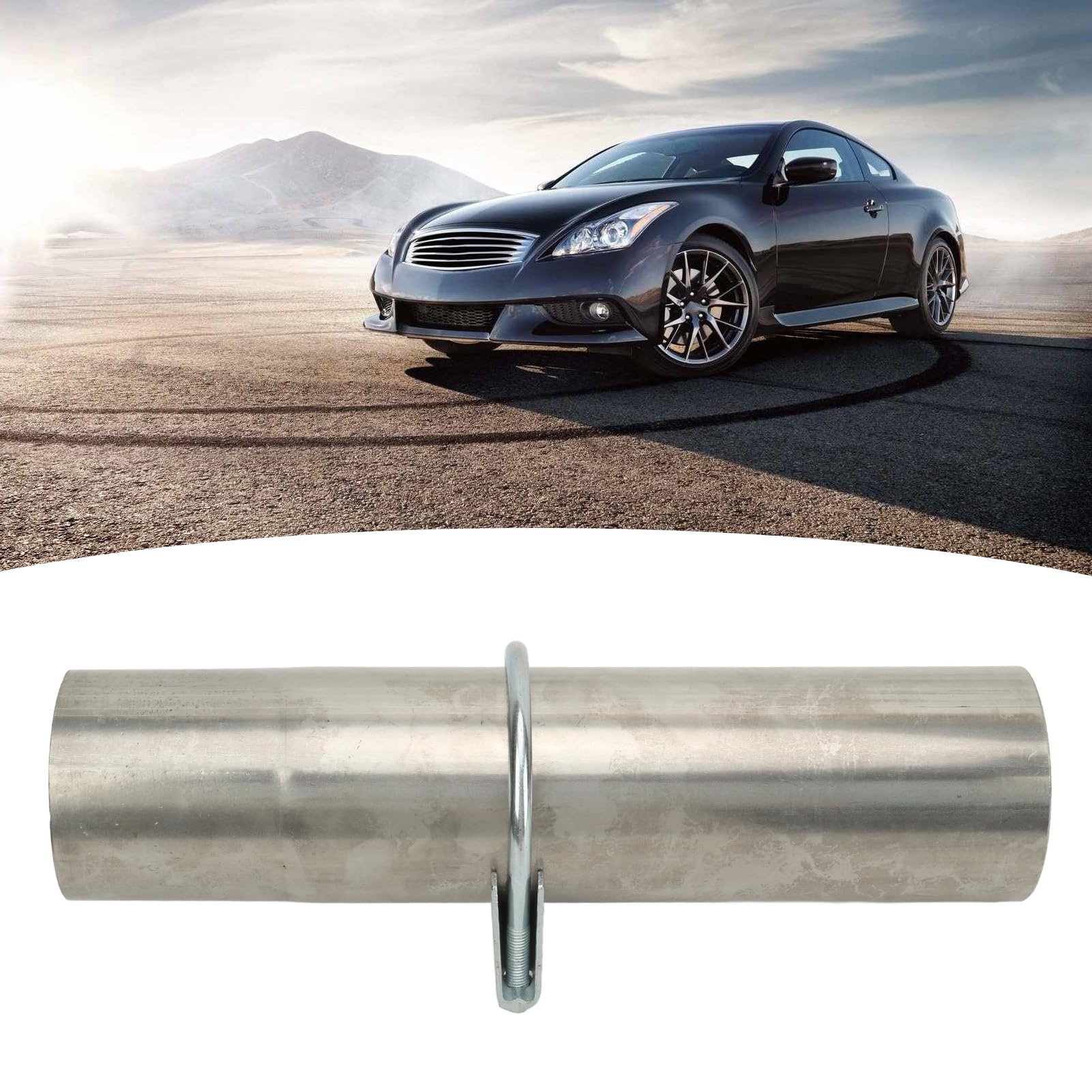 Adaptador Reductor De Tubo De Escape De Acero Aluminizado De 3 Pulgadas A 2-1/2 Pulgadas, Outlaw Exhaust