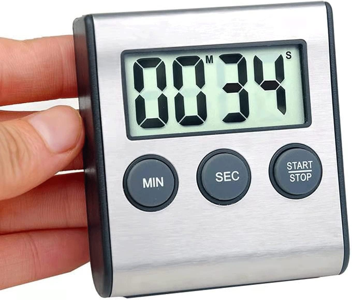 Timer Da Cucina Digitale, Timer Da Cucina Magnetico, Allarme Sonoro Con Cifre Grandi Timer Magnetico Con Conto Alla Rovescia Perfetto Per Studenti Per Cucinare E Preparare Dolci 96020574