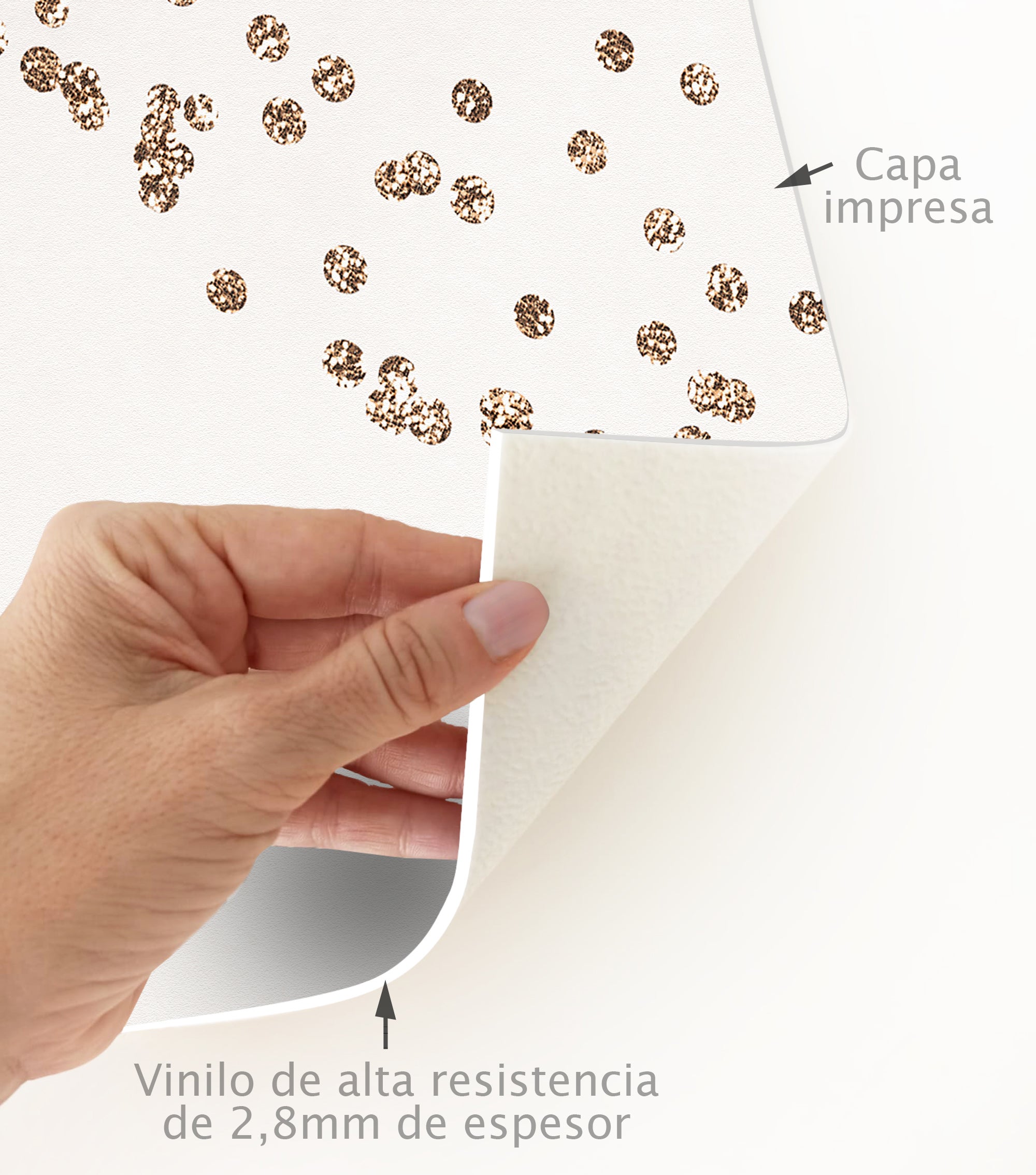 Tapete de vinil, Kira 133x200 cm - PVC antiderrapante, vinílico para cozinha ou sala, lavável, estilo moderno - 4