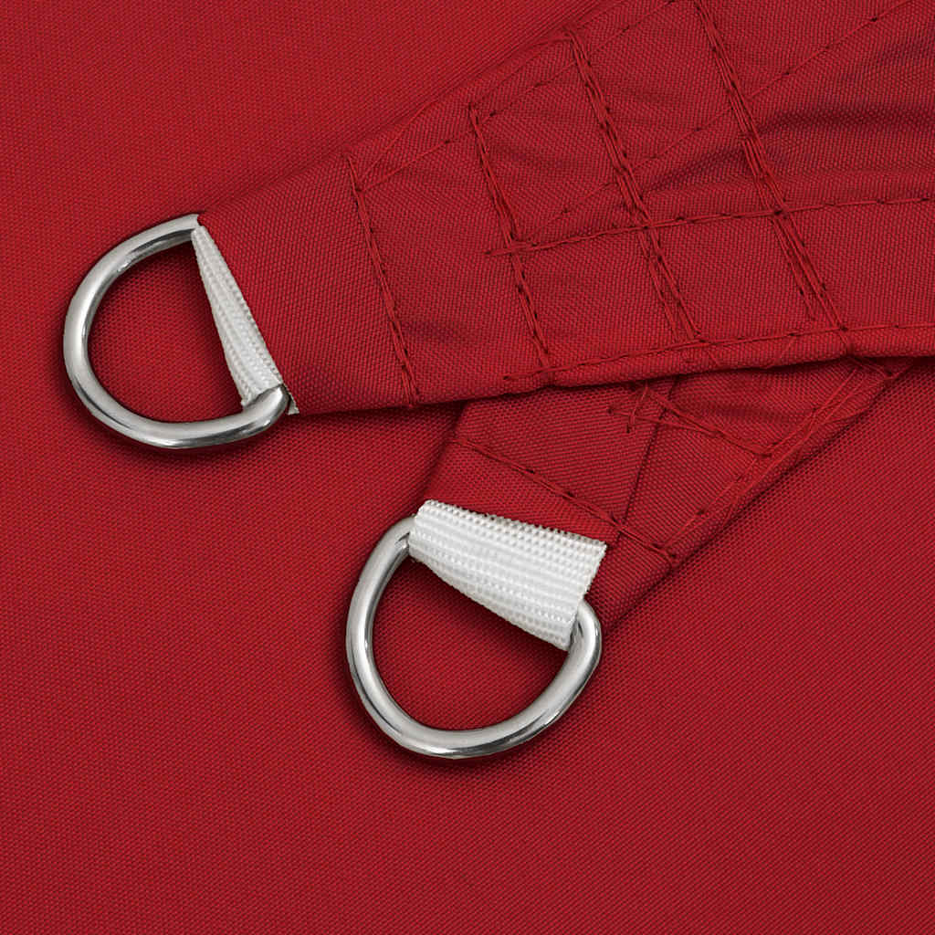 Voile d'ombrage rectangulaire - Tissu Oxford enduit de PU - Rouge ...