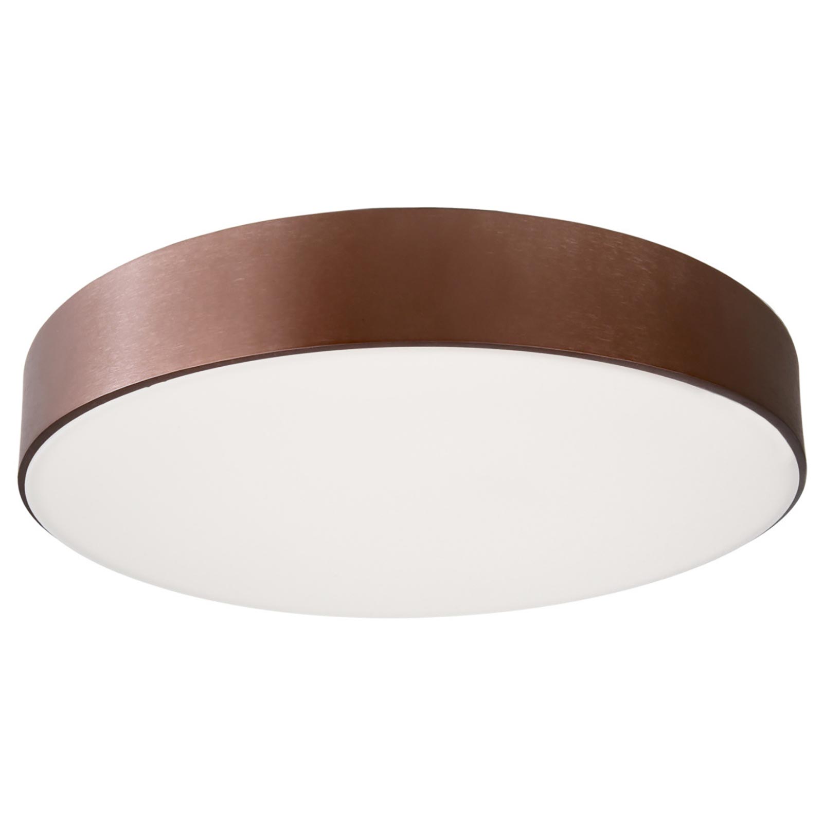 Menkar 400 lámpara de techo redonda led 45w cct dimmable 3000k 4000k lámpara de techo de pared cocina 3200lm 40cm 230v color marrón