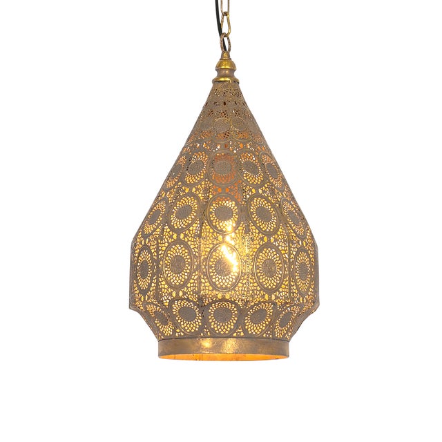 QAZQA Pascal - Suspension - 1 Lumière - 50 Cm - Marron - Oriental