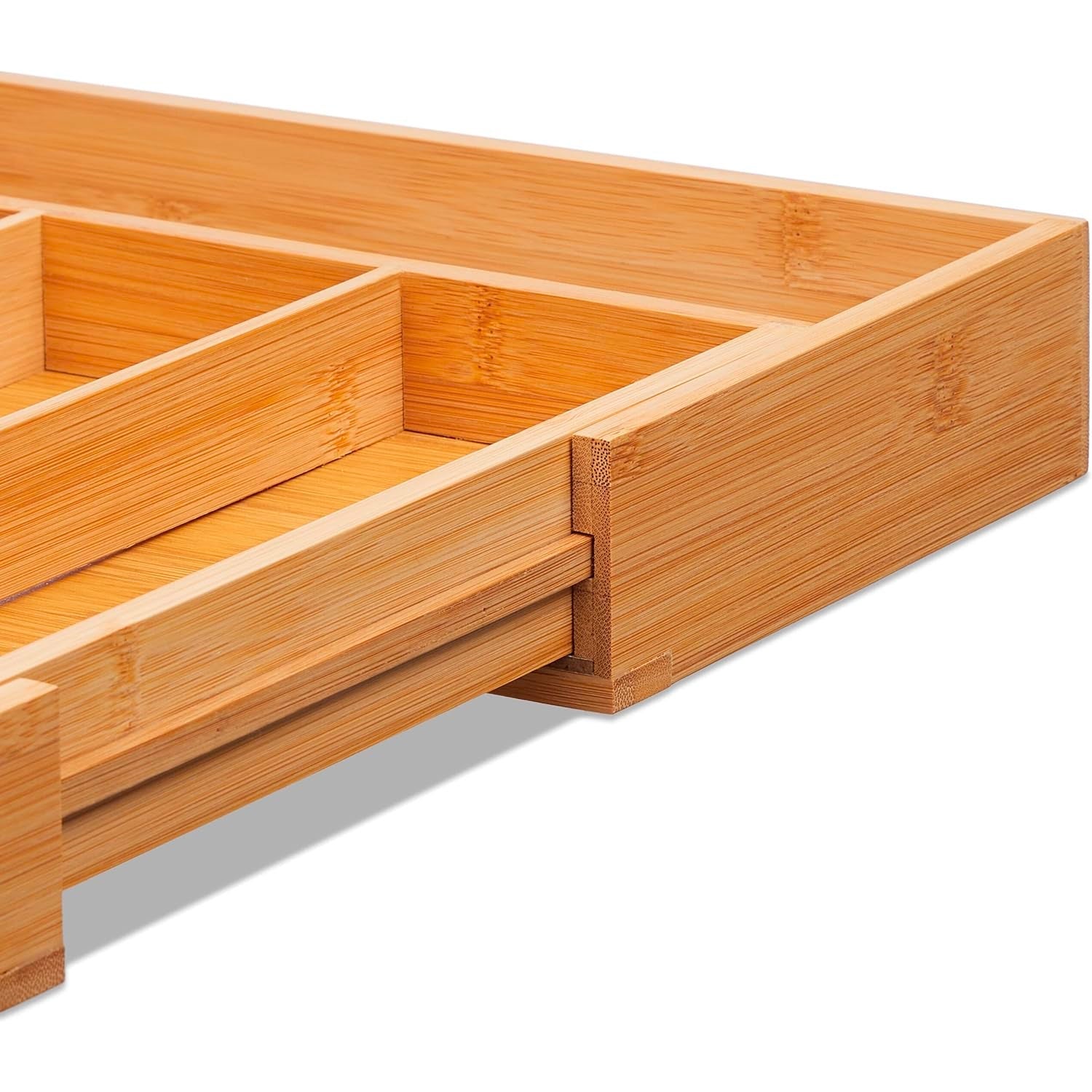 Range-couverts 6 compartiments extensibles bambou - 5five - 6