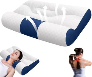 TTKXT Coussin lombaire en mousse à mémoire de forme pour chaise de bureau - Soulage les douleurs dorsales - Coussin de soutien lombaire aérodynamique TTKXT Coussin lombaire en mousse à mémoire de forme pour chaise de bureau - Soulage les douleurs dorsales - Coussin de soutien lombaire aérodynamique