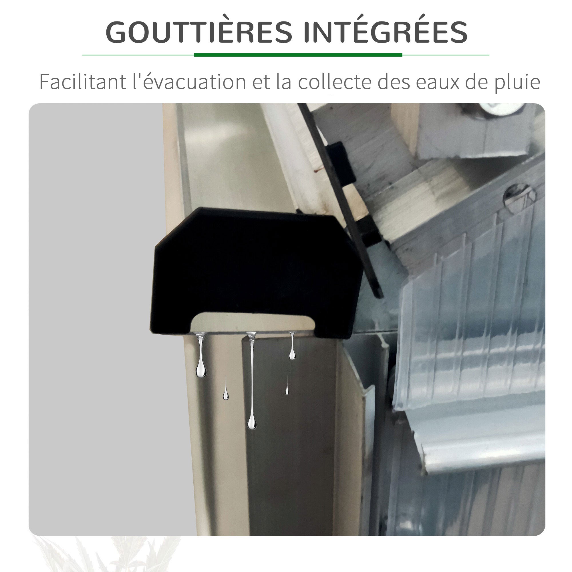 Serre de jardin aluminium polycarbonate 7,1m² Outsunny - 7