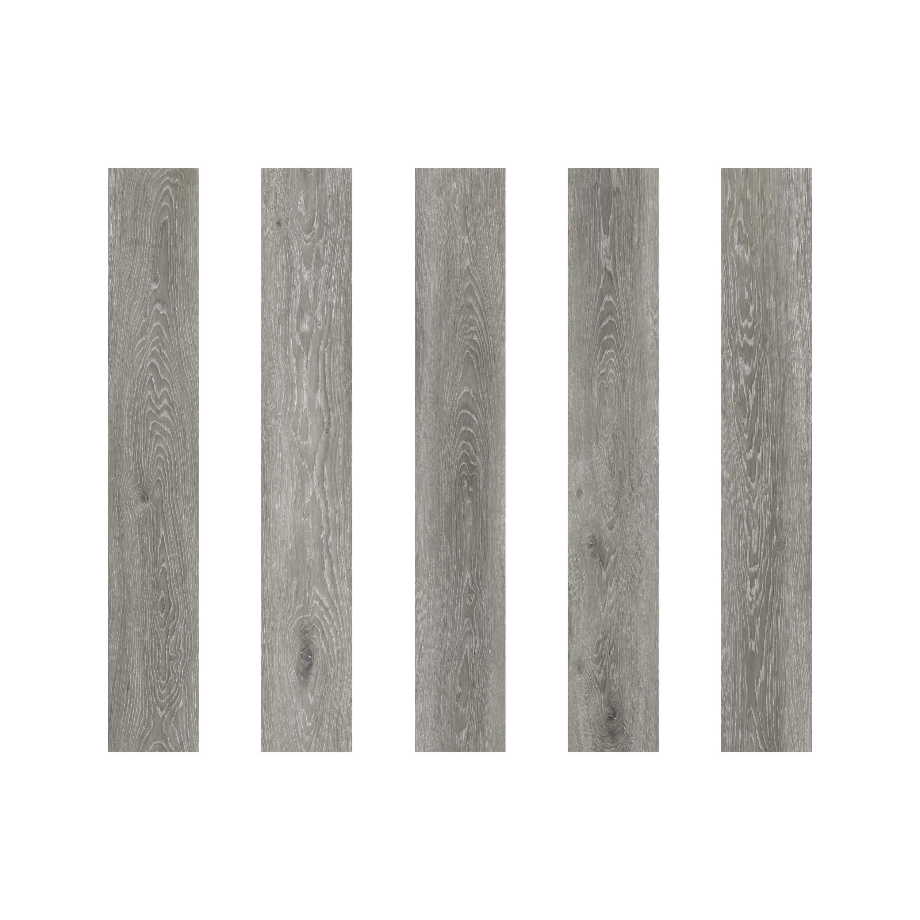 ARTENS - Échantillon de lame PVC - 28 x 15 cm - Sol PVC à clipser LEIRVIK - FORTE - Effet Bois - Gris - Epaisseur 4 mm - Classe 32 - 6