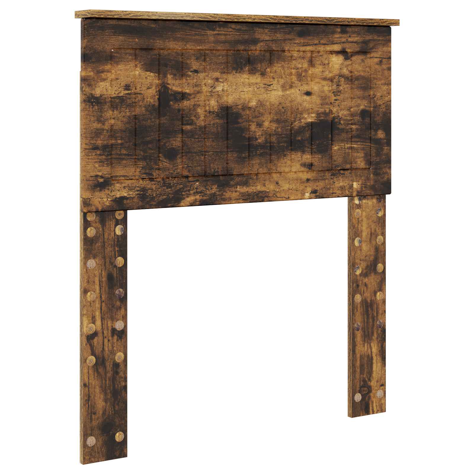 Lit de rangement chêne fumé 75 x 190 cm en panneau de bois - 7