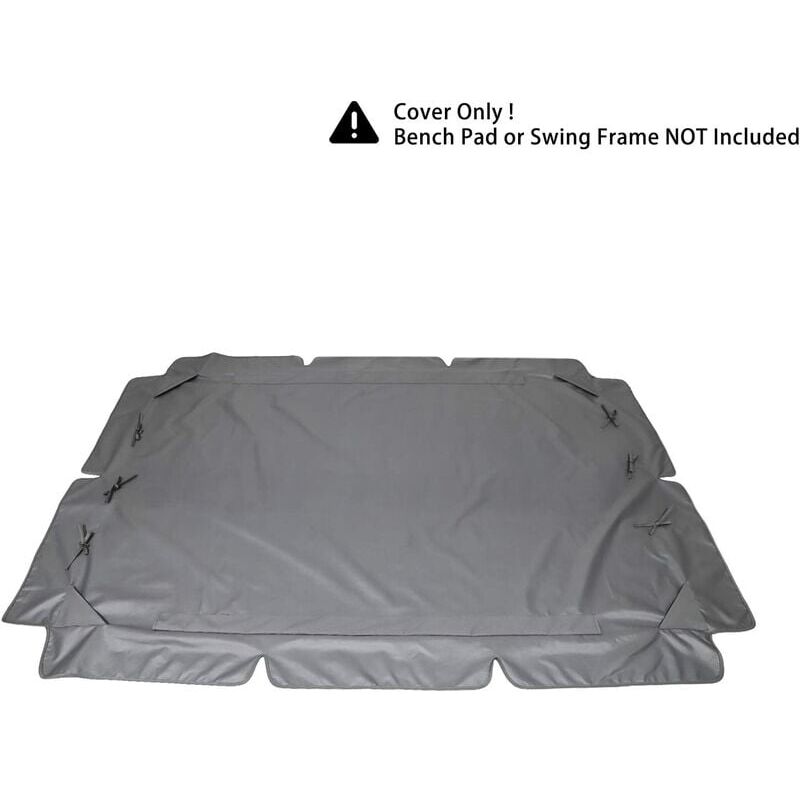 Toit de Rechange pour Balancelle de Jardin 3 Places, Universel Toile de Rechange pour Balancelle Jardin Exterieur, Imperméable Protection - 5
