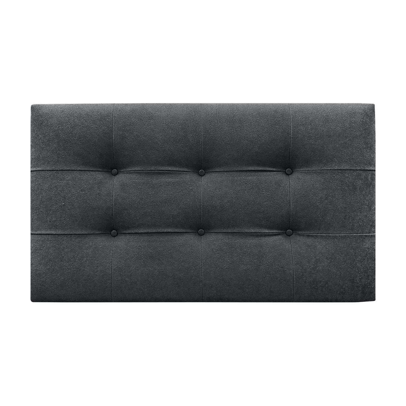 DECORQUALITY Cabecero Cama TEXAS BUTTON DELUXE Cabezal Tapizado en tejido Antimanchas Gris Marengo 150*70 CM - 4