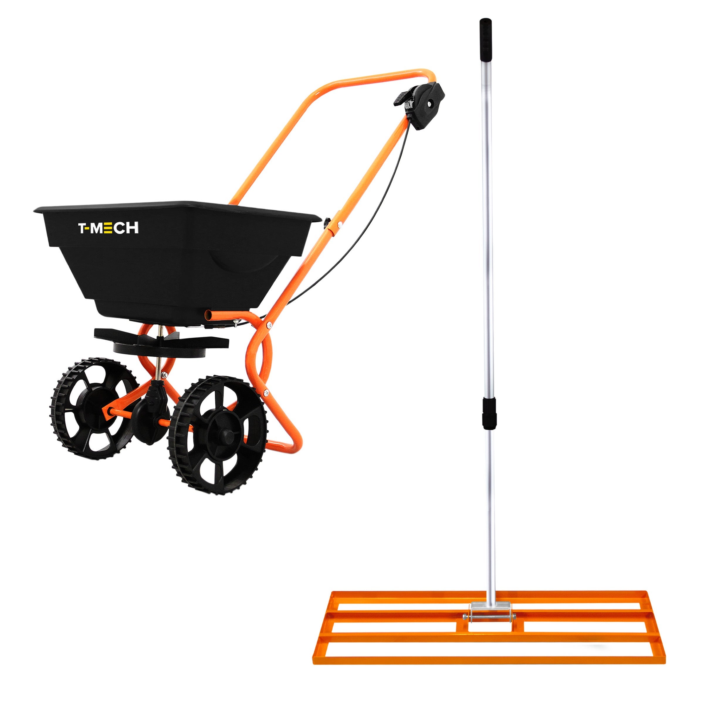 Niveleur De Pelouse & Épandeur Rotatif 50cm X 32cm  Vert  Engrais Rateau Nivellement Jardin Lute Manche Extensible 115 19m Prise Facile Capacite 25kg Gravier Sable Graine Housse De Pluie Gants 85663925